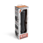 Черный вибратор-реалистик 8 Girthy Realistic Vibrator - 24,5 см. (Цвет: черный)