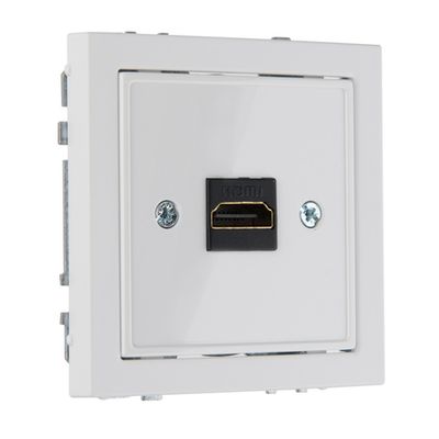 Встроенная розетка HDMI LAVERO SUPERIOR 1031101071 белый матированный