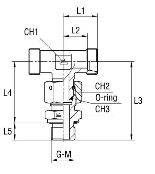 Штуцер FNTE DS08 BSP 1/4 (корпус)