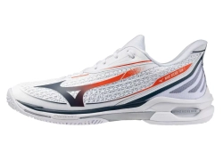 Теннисные кроссовки Mizuno Wave Exceed Tour 7 AC - white/insignia blue/orange