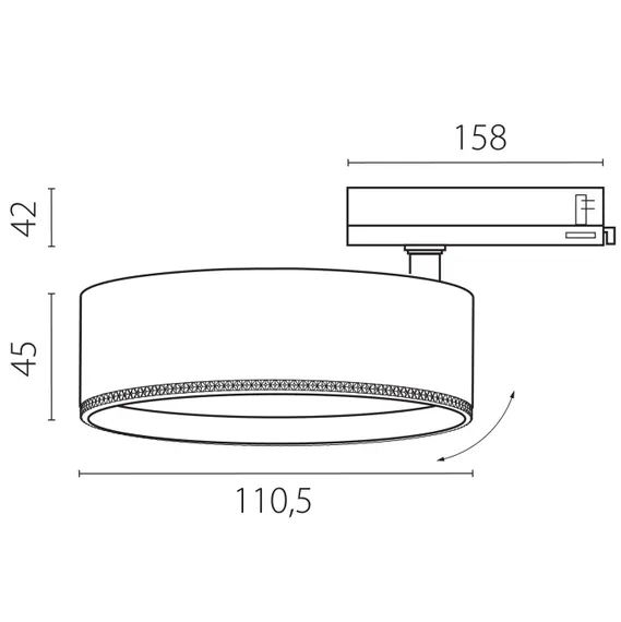 Трековый светильник Alta Pro A5647QT Lightstar