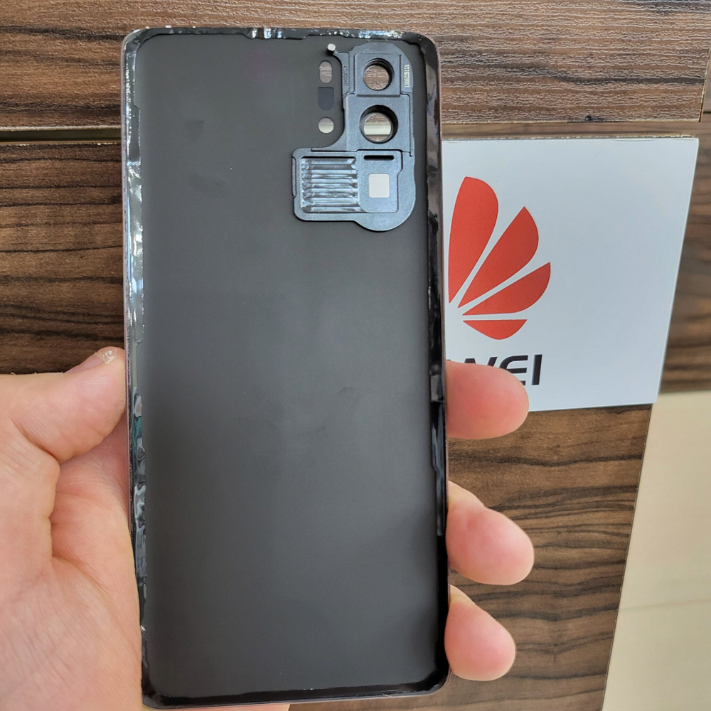 Крышка для Huawei P30 Pro - задняя стеклянная панель "Хорошее качество" (Оранжевого цвета)