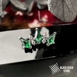 5K Rhombic Green & Crystal