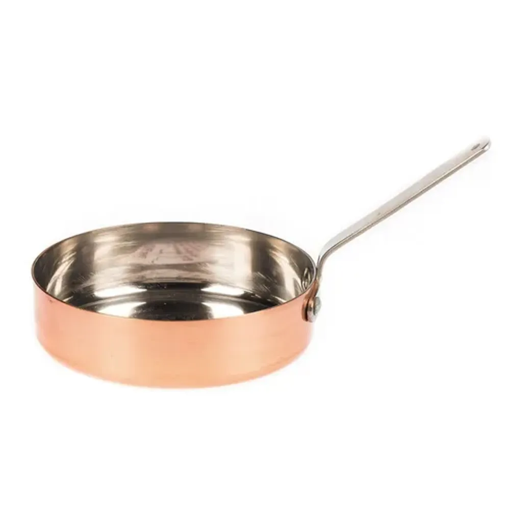 Сковорода для подачи 12 см 300 мл круглая Copper нерж. цвет медь P.L. Proff Cuisine
