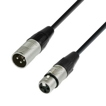 Adam Hall K4MMF0050 - кабель микрофонный REAN XLR (M) - XLR (F), 2 x 0.22 мм2, 0.5 м, черный