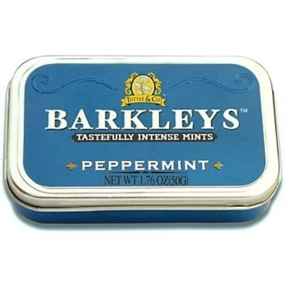 Конфеты BARKLEYS Mints PEPPERMINT мята перечная 50 г (из Финляндии)