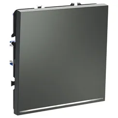 Проходной переключатель одноклавишный с подсветкой Voltum S70 Титан VLS010406