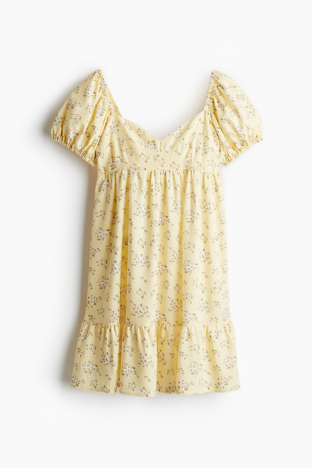Платье с пышными рукавами — Чёрный — H&M 1275471