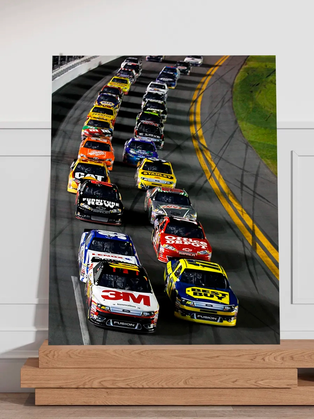 Картина "NASCAR", на стену для интерьера 50х70см 1шт.