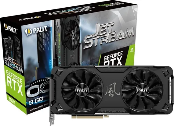 Видеокарта Palit GeForce RTX 3070 JetStream OC V1 LHR