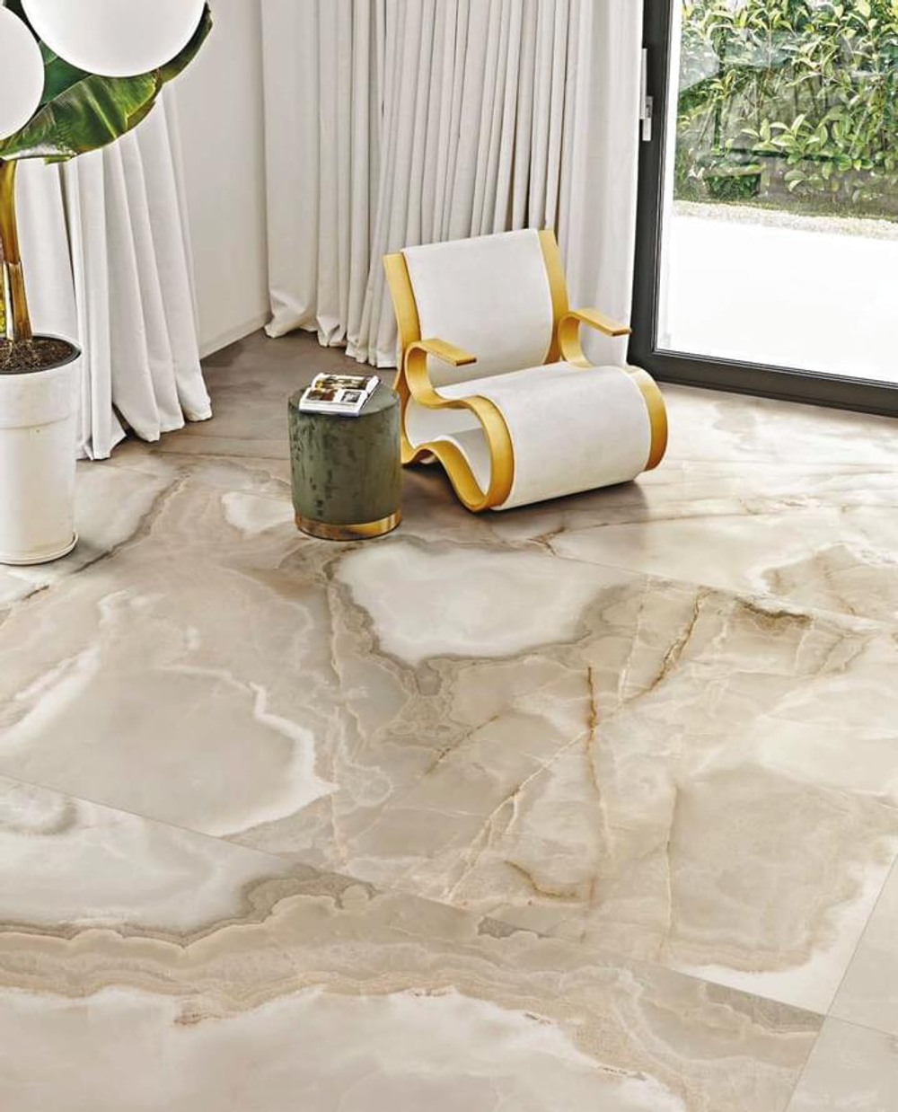 Rex Ceramiche Reves Noisette Glossy 60x120