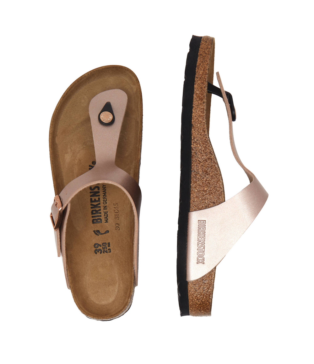 Кожаные вьетнамки Gizeh BF Birkenstock - розовое золото(1023925)