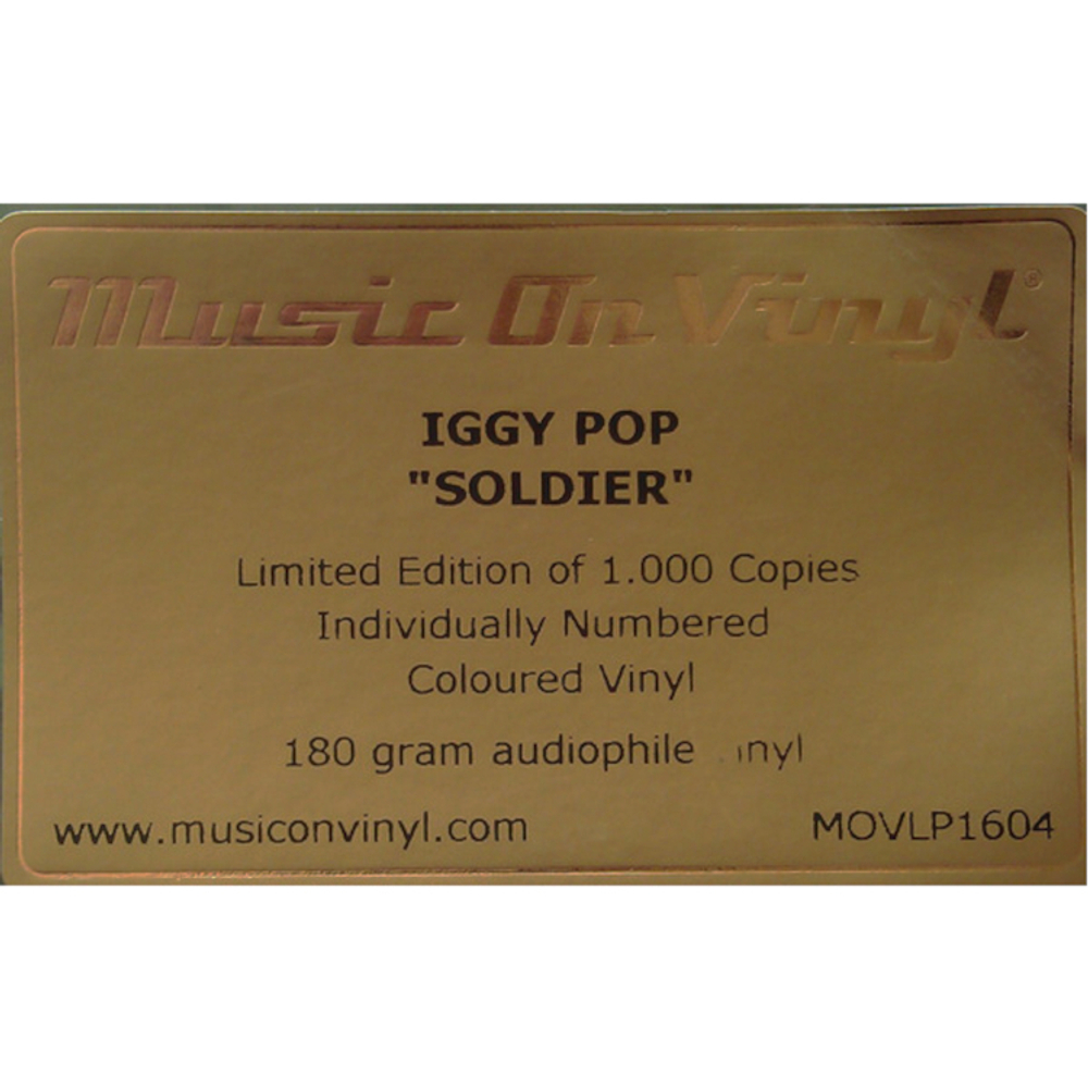Iggy Pop / Soldier (Coloured Vinyl)(LP)