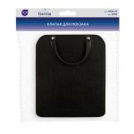 Клапан для рюкзака прямоугольник 16х19 см, 1 шт, 03 черный, Gamma HAW-02