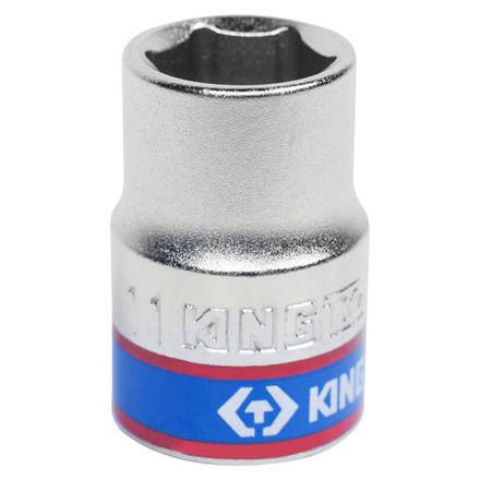 Цена на KING TONY (333511M) Головка торцевая стандартная шестигранная 3/8", 11 мм