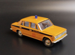 Модель автомобиля "ВАЗ 2101" (ГАИ милиция), масштаб 1:43, металл, пластик, СССР, 1980-1990 гг.
