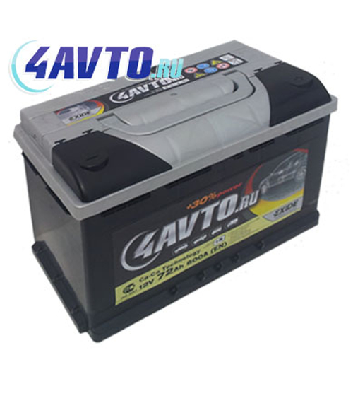 Купить Аккумулятор 6СТ-72 А.ч., п.п., L+, 4AVTO.RU .