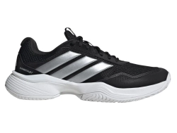 Женские Кроссовки теннисные Adidas GameCourt 3 W - core black/silver metallic/cloud white
