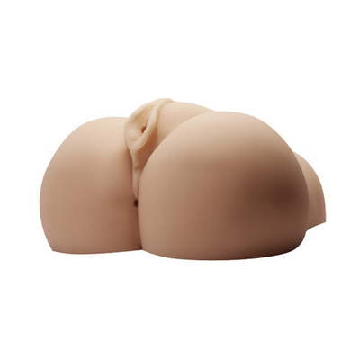 Мастурбатор вагина-анус с вибрацией Realistic Crazy Bull Vagina and Ass (Цвет: телесный)
