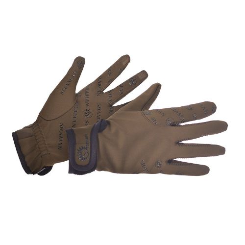 Перчатки мужские "Apex soft", softshell, оливковый /olive, ХСН