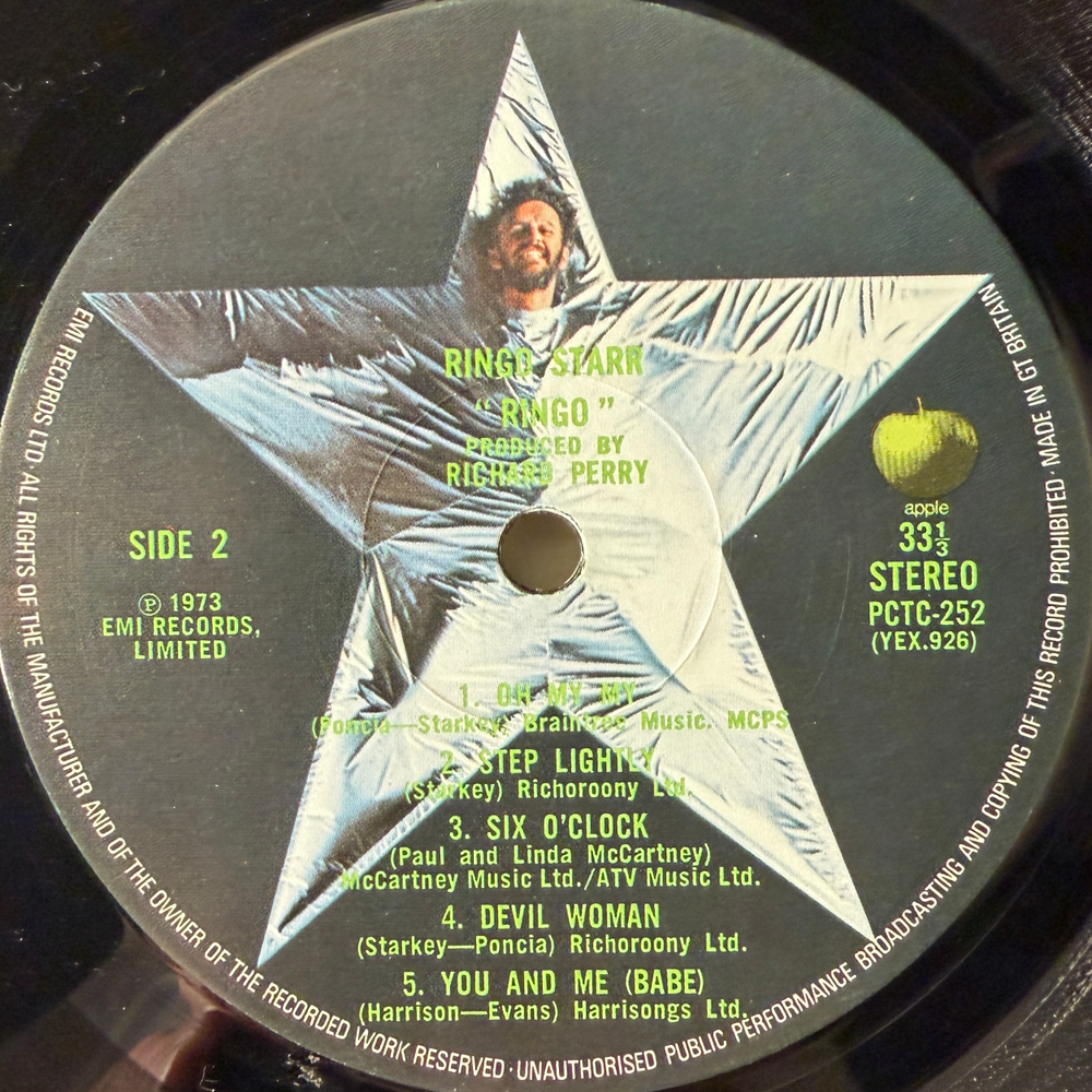 Ringo Starr ‎– Ringo (Англия 1973г.)