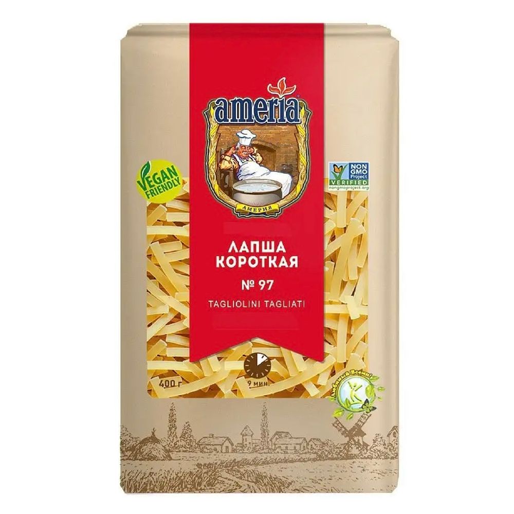 Макароны Лапша короткая Америа 400гр
