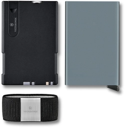 Швейцарская карта Victorinox Smart Card Wallet Sharp, серый, коробка подарочная