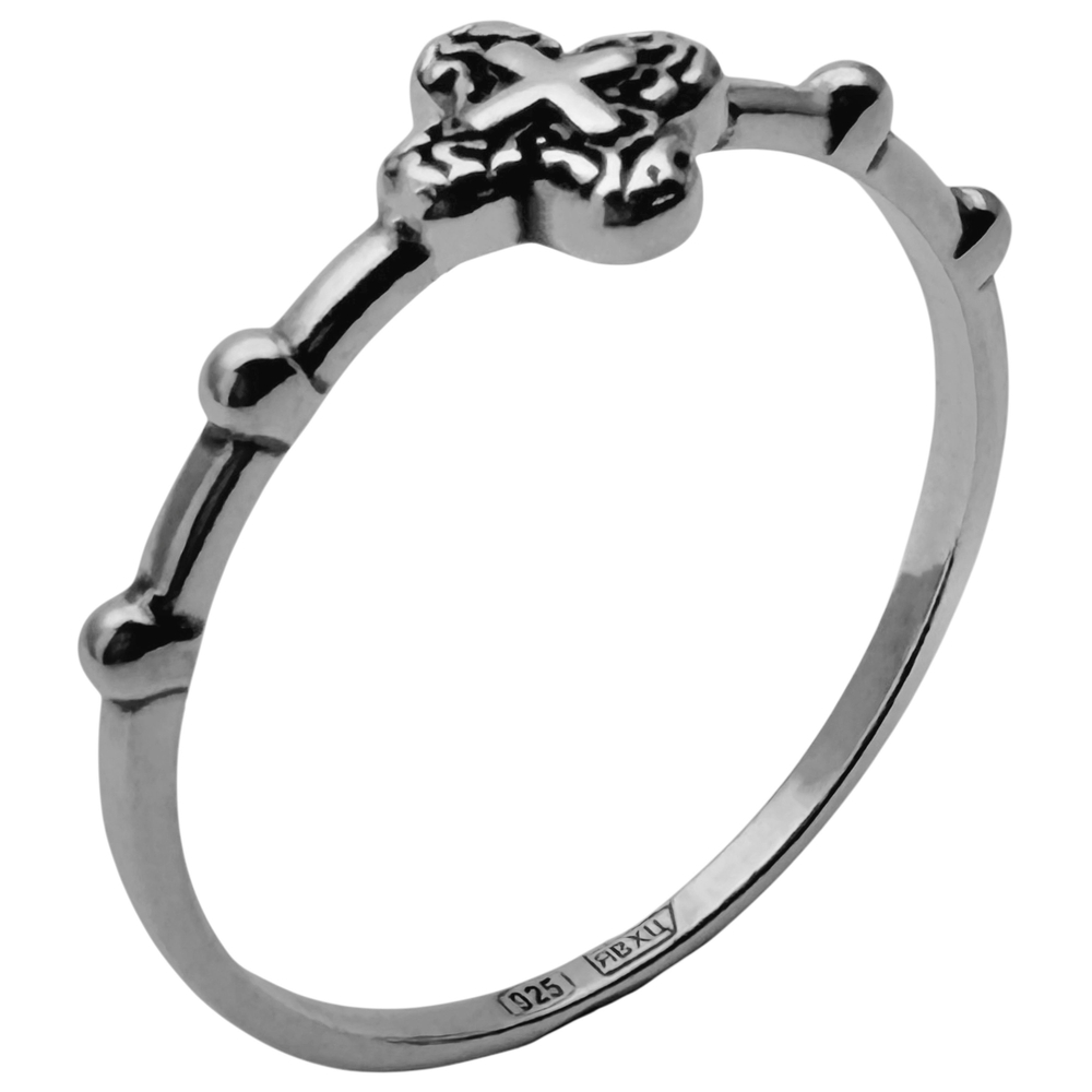 Кольцо из серебра/Чернение