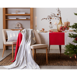 Плед из хлопка с новогодним рисунком christmas tree из коллекции new year essential, 130х180 см