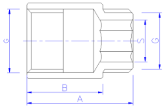 Удлинитель Valtec 3/4" x 25 мм ВР/НР с внутренней/наружной резьбой хромированный VTr.198.C.0525