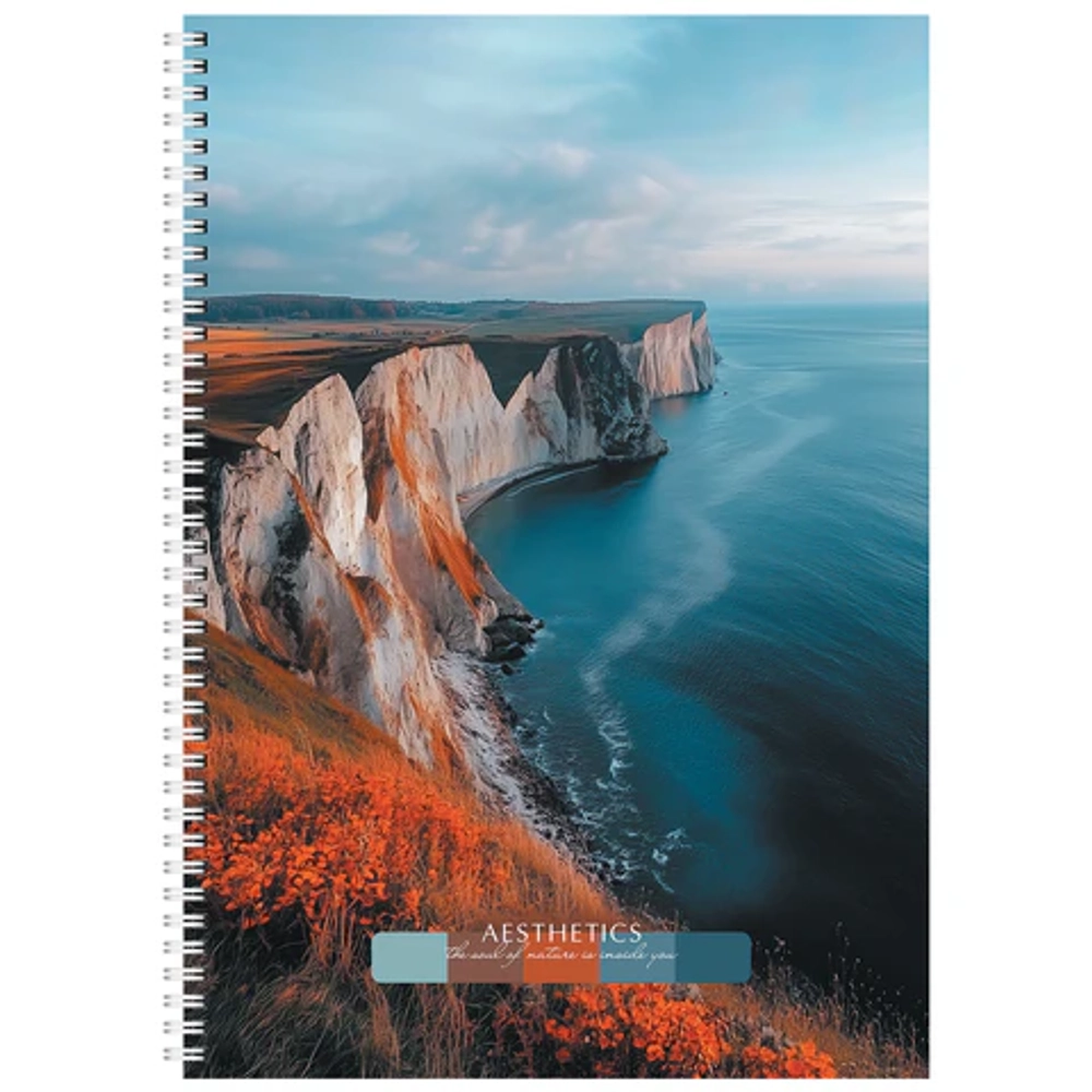 Тетрадь "ПРИРОДА" А4 96 л. гребень, клетка