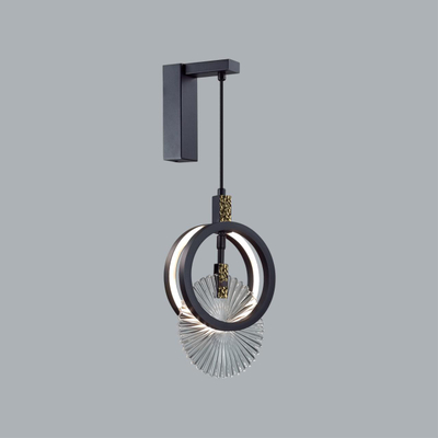 5421/17WL HIGHTECH ODL_EX25 083 черный/золото/металл/стекло Настенный светильник LED 17W 3000K 986Лм MERCURY
