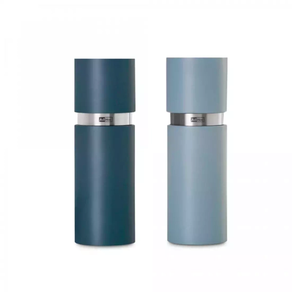 Набор мельниц для перца и соли 2 шт Adhoc Textura голубой/синий