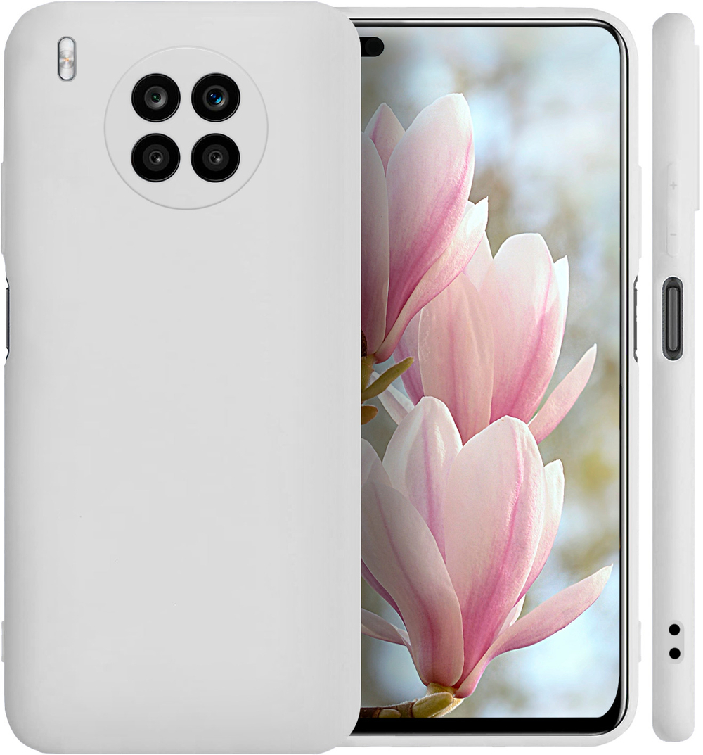Мягкий Soft Touch чехол из силикона для HONOR 50 LITE / HUAWEI NOVA 8i с бархатной подкладкой