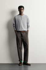 СВИТЕР КЛАССИЧЕСКОГО КРОЯ ИЗ СМЕСОВОЙ ШЕРСТИ — ZARA