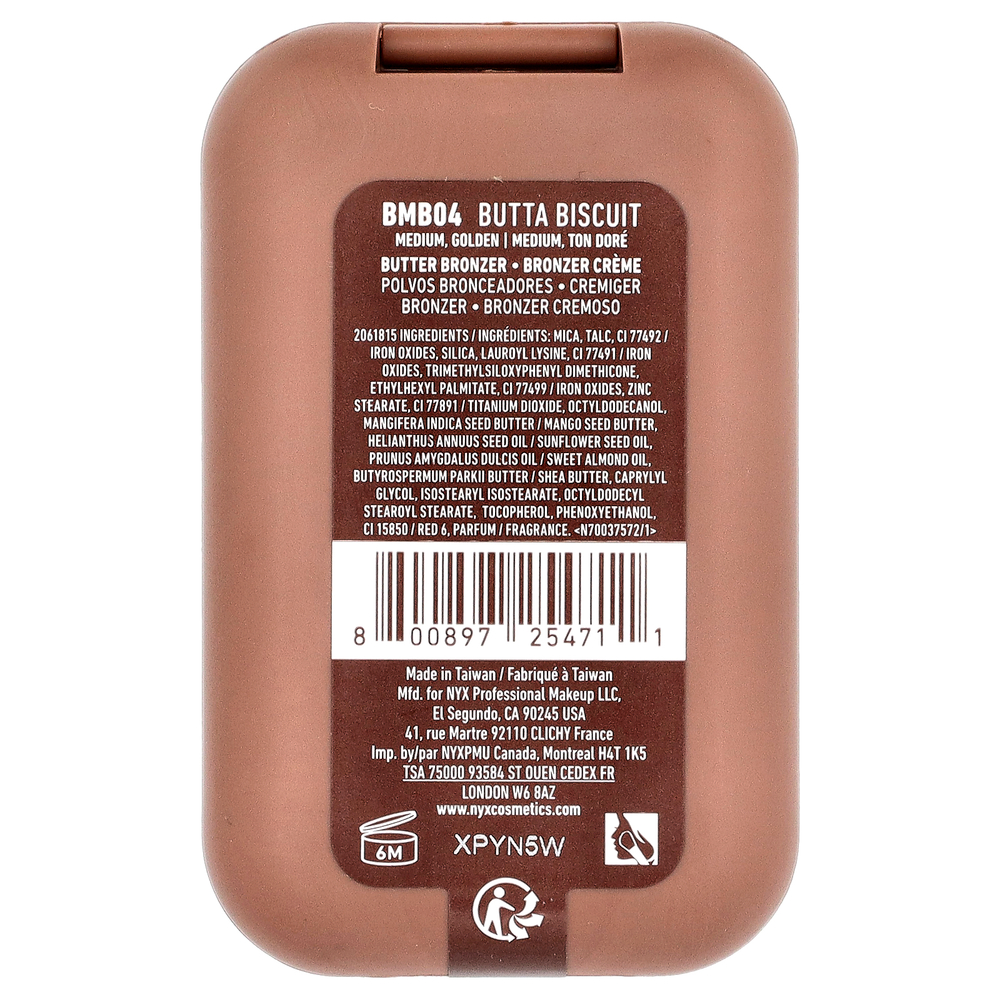 NYX Professional Makeup, Бронзер из пахты, 04 батта-бисквит, 5 г (0,17 унции)