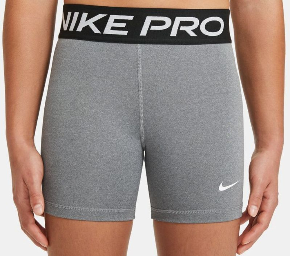 Шорты для девочки теннисные Nike Pro 3in Shorts - серый