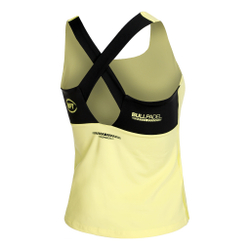 Женская теннисная майка Bullpadel Llave Tank Top Women - Yellow, Black