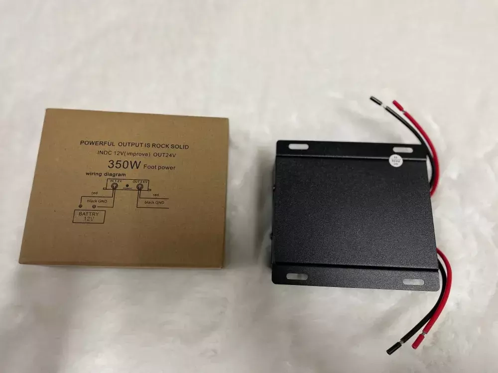 350W (12 в 24) / Повышающий преобразователь с 12V - на 24V, 350 Вт, бурый (1 шт.)