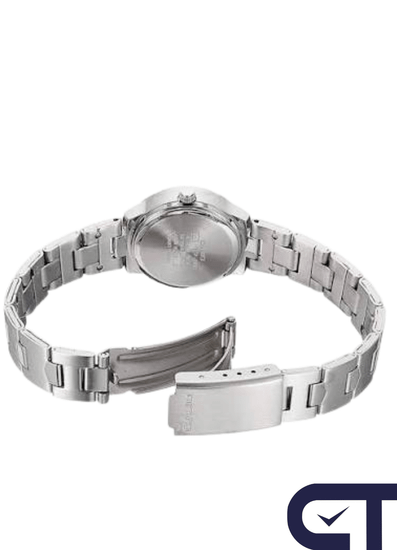 Casio LTP-1241D-3A — женские часы с зелёным циферблатом и датой