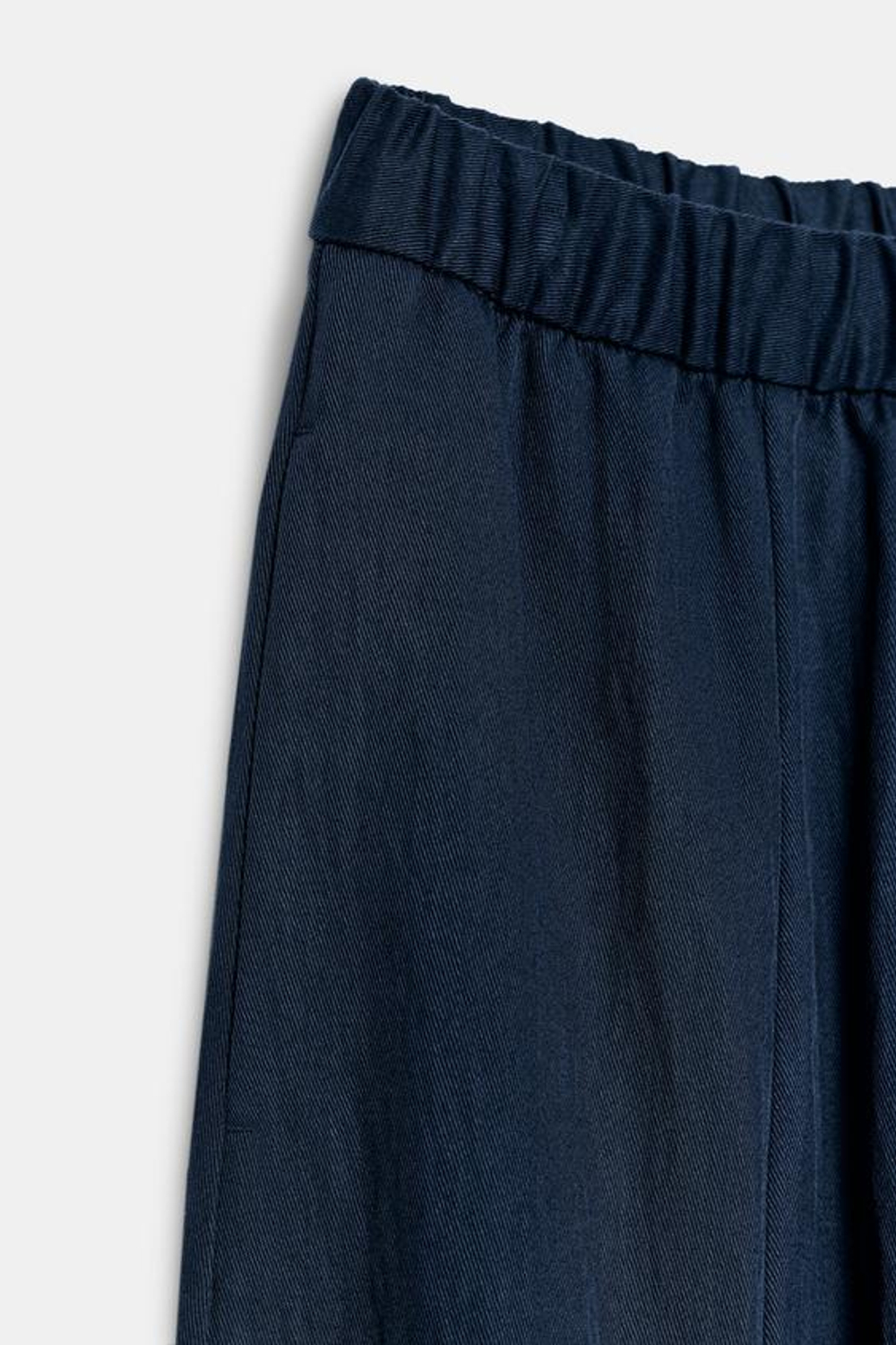ZARA БРЮКИ BARREL — ZW COLLECTION, ЧЕРНИЛЬНО-СИНИЙ