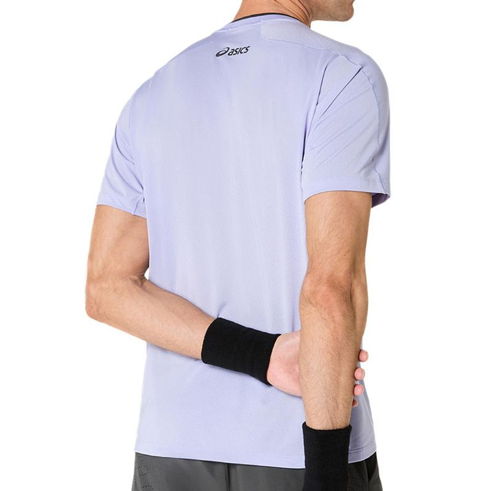 Теннисная футболка Asics Match Short Sleeve Night Energy - seastorm