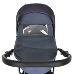 PITUSO Коляска 2 в1 Nino  короб+прогулка Antracyt+Кожа Metalic Grey