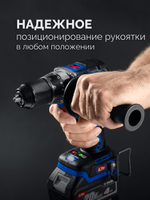 Дрель-шуруповерт бесщеточный 20В, 70 Нм, 2 АКБ LMS (4 Ач) в кейсе ЗУБР ПРОФЕССИОНАЛ DB-70-42