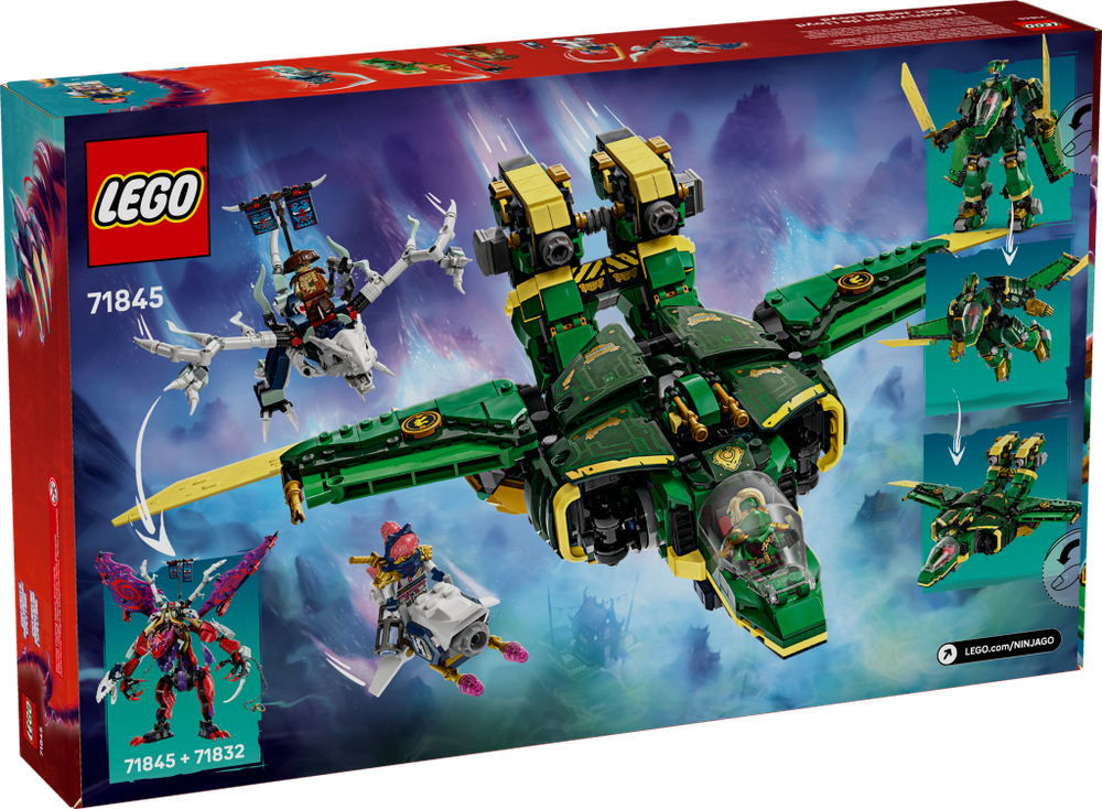 Конструктор Лего Ниндзяго Реактивный мех Ллойда | LEGO Ninjago Lloyd’s Jet Mech 71845 - 1112 деталей (10+)
