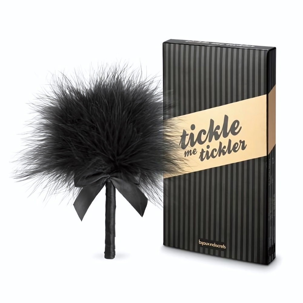 Пуховка для эротических игр Tickle Me Tickler (Цвет: черный)
