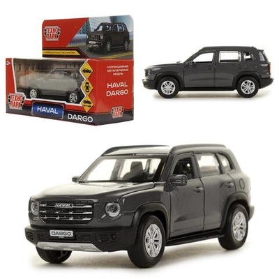Модель ин. мет. "Haval Dargo" 12см, дв, багаж, темно-серый, в коробка DARGO-12-GY (Технопарк)