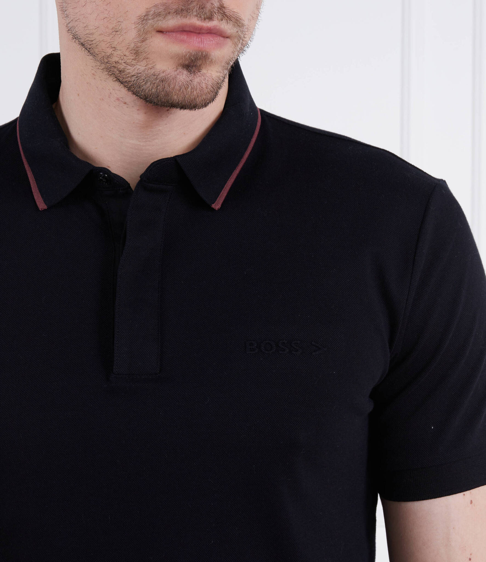Поло Penrose 41_P BOSS BLACK - черный(50486182)