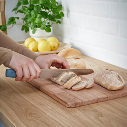 IKEA TIGERBARB  (ИКЕА ТИГЕРБАРБ)  -  Набор ножей, 3 шт. - серо-бирюзовый