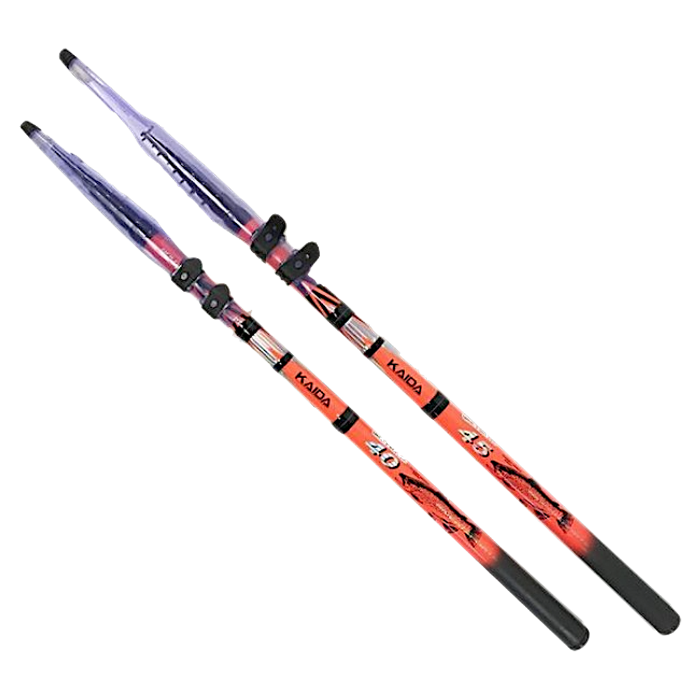 Удилище Kaida 835-400 Телескоп Rivert Sports с кольцами 4.0м 15г Вес 200г 9секц. Тр.длина 0.66м